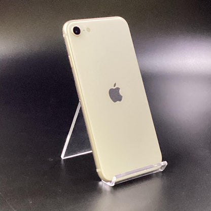 【全額返金保証】【最速発送】Apple iPhone iPhone SE（第3世代） 128GB スターライト au 白ロム 動作確認済 91%