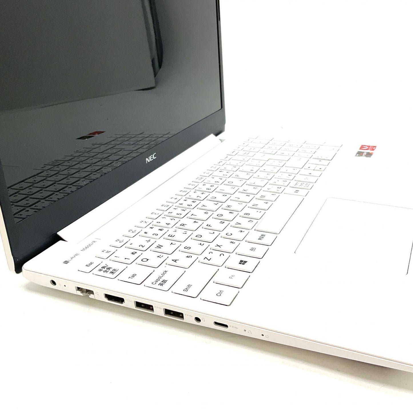【全額返金保証】【最速発送】NEC LAVIE NS600/R PC-NS600RAW Ryzen 7 3700U 8GB M.2 SSD 256GB M.2 SSD 88% 美品 動作確認済