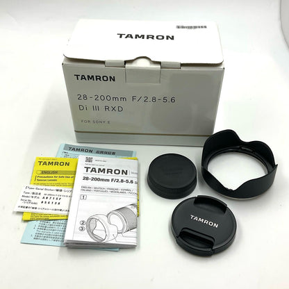 【全額返金保証】【最速発送】TAMRON 28-200mm F/2.8-5.6 Di III RXD (Model A071) 美品 動作確認済