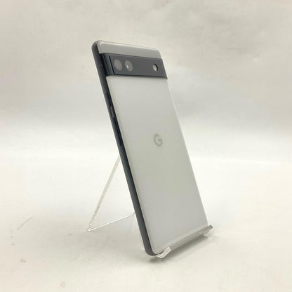 【全額返金保証】【最速発送】Google Pixel 6a 128GB チョーク au SIMフリー GB17L 白ロム 動作確認済