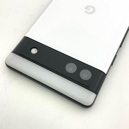 【全額返金保証】【最速発送】Google Pixel 6a 128GB チョーク au SIMフリー GB17L 白ロム 動作確認済