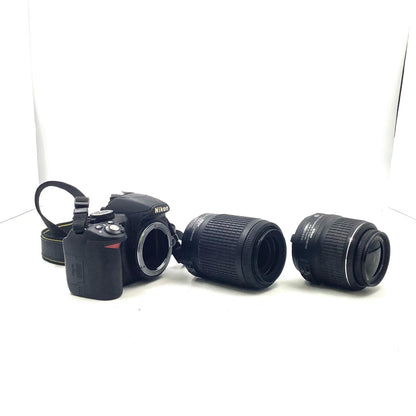 【最速発送】Nikon デジタル一眼 D3100 200mmダブルズームキット [ブラック] ブラック【難有】
