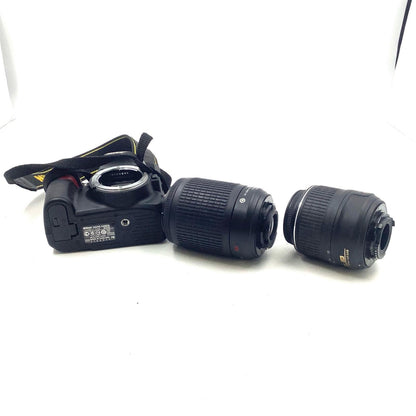 【最速発送】Nikon デジタル一眼 D3100 200mmダブルズームキット [ブラック] ブラック【難有】