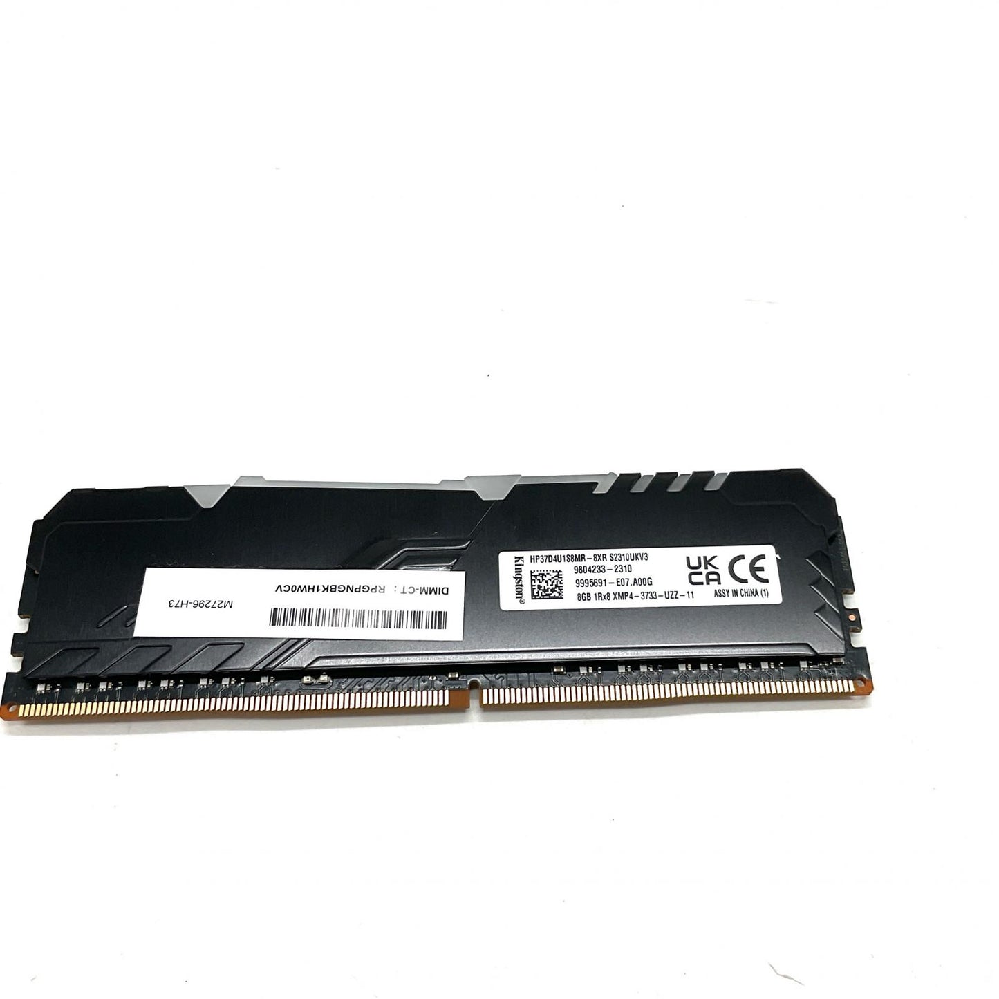 【全額返金保証】【最速発送】Kingston メモリ DDR4 HP37D4U1S8MR-8XR 8GBX2枚組　合計16GB HP37D4U1S8MR-8XR 美品 動作確認済