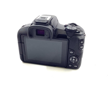 【全額返金保証】【最速発送】Canon デジタル一眼 EOS R50 ダブルズームキット [ブラック] ブラック 超美品 動作確認済