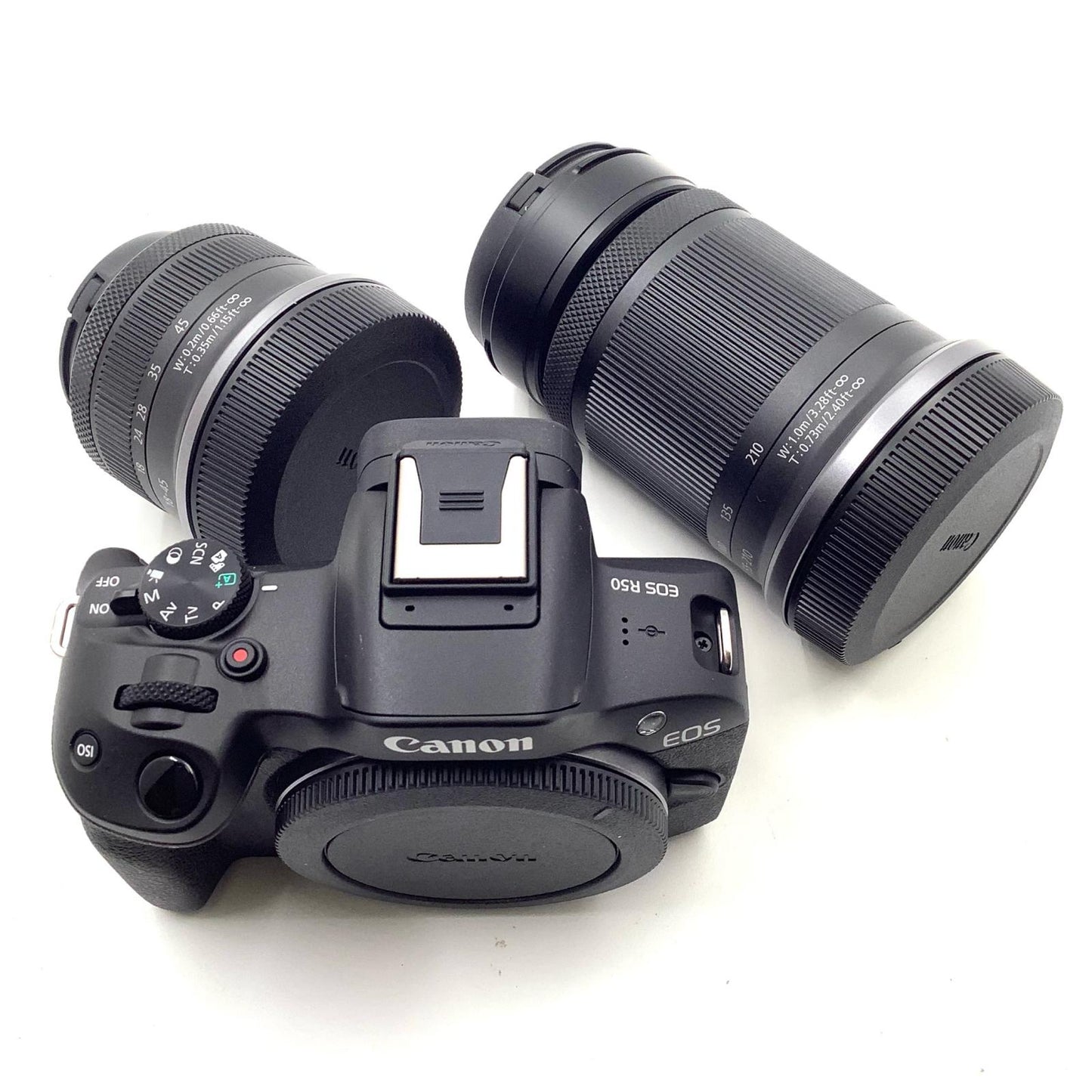 【全額返金保証】【最速発送】Canon デジタル一眼 EOS R50 ダブルズームキット [ブラック] ブラック 超美品 動作確認済