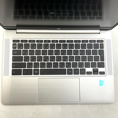 【全額返金保証】【最速発送】HP Chromebook 14a-na1001TU 14インチ Intel(R) Celeron(R) N4500 @ 1.10GHz 4GB eMMC 64GB 美品 動作確認済