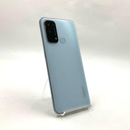 【全額返金保証】【最速発送】OPPO Reno 5 A 128GB アイスブルー Softbank A101OP 白ロム 動作確認済