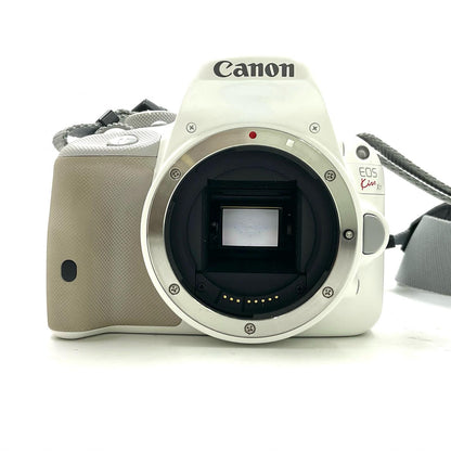 【全額返金保証】【最速発送】Canon デジタル一眼 EOS Kiss X7 ダブルレンズキット 2 ホワイト 美品 動作確認済