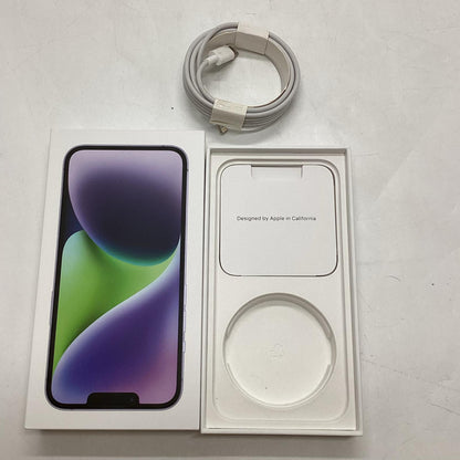 【全額返金保証】【最速発送】Apple iPhone iPhone 14 128GB パープル 楽天モバイル SIMフリー 白ロム 動作確認済 92%