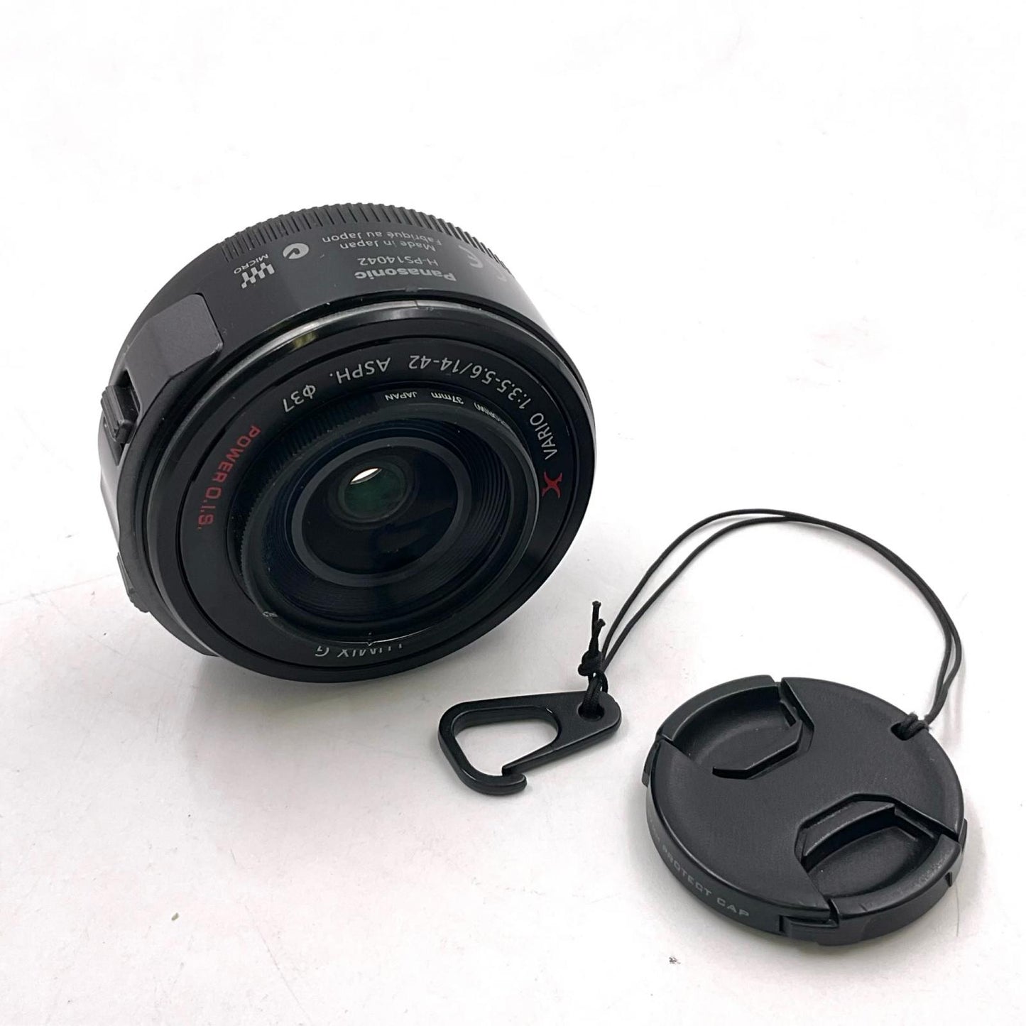 【全額返金保証】【最速発送】Panasonic LUMIX G X VARIO PZ 14-42mm/F3.5-5.6 ASPH./ POWER O.I.S. H-PS14042-K [ブラック] 動作確認済