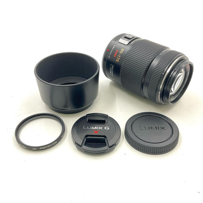 【全額返金保証】【最速発送】Panasonic LUMIX G X VARIO PZ 45-175mm/F4.0-5.6 ASPH./ POWER O.I.S. H-PS45175-K [ブラック] 美品 動作確認済