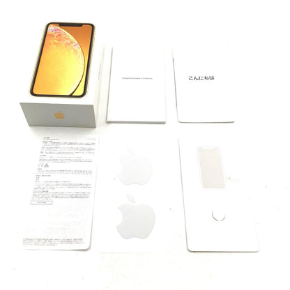 【全額返金保証】【最速発送】Apple iPhone iPhone XR 64GB イエロー au SIMフリー 白ロム 美品 動作確認済 87%