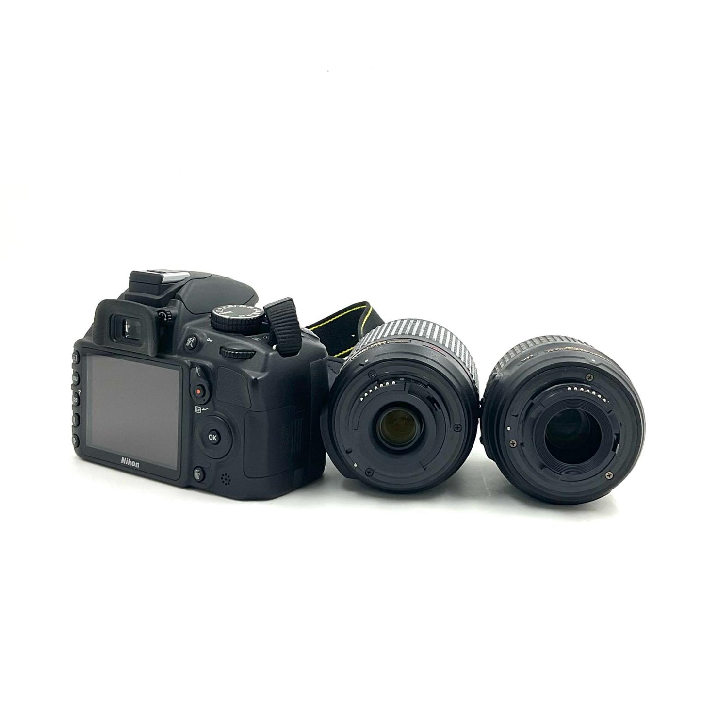 【全額返金保証】【最速発送】Nikon デジタル一眼 D3100 200mmダブルズームキット [ブラック] ブラック 美品 動作確認済