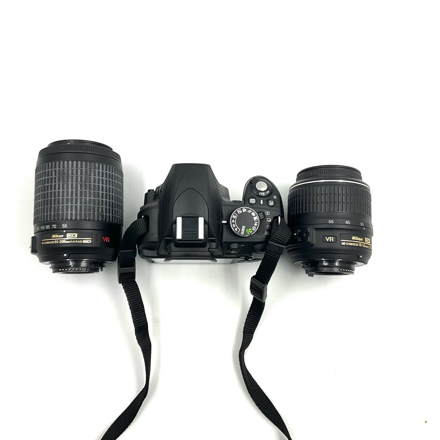 【全額返金保証】【最速発送】Nikon デジタル一眼 D3100 200mmダブルズームキット [ブラック] ブラック 美品 動作確認済