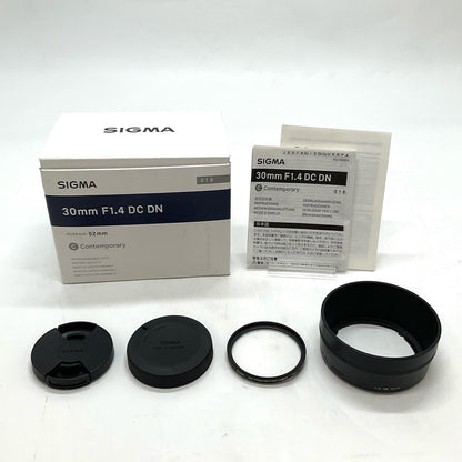 【全額返金保証】【最速発送】SIGMA 30mm F1.4 DC DN [ソニー用] 動作確認済