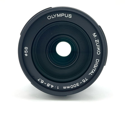 【全額返金保証】【最速発送】OLYMPUS M.ZUIKO DIGITAL ED 75-300mm F4.8-6.7 II [ブラック] 美品 動作確認済