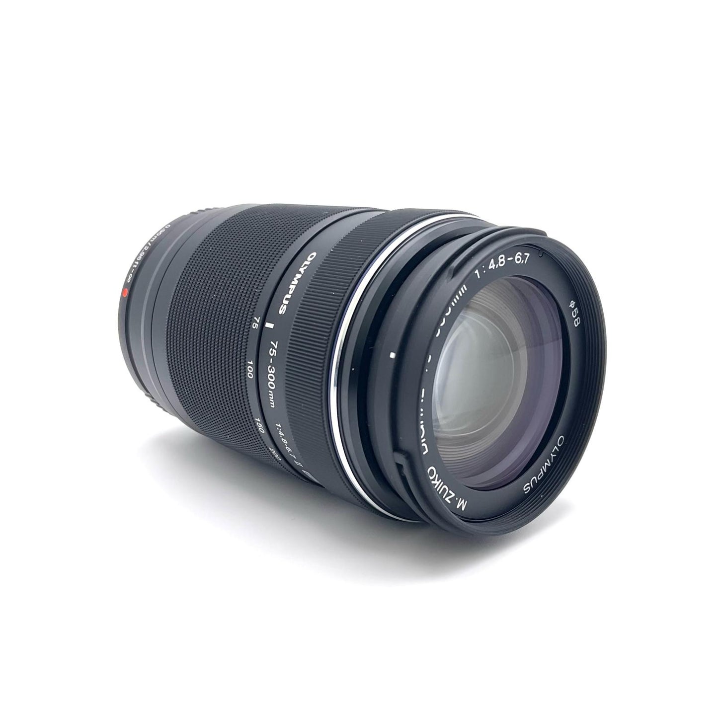 【全額返金保証】【最速発送】OLYMPUS M.ZUIKO DIGITAL ED 75-300mm F4.8-6.7 II [ブラック] 美品 動作確認済