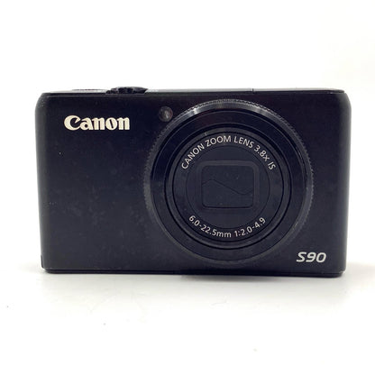【全額返金保証】【最速発送】Canon コンパクトデジタルカメラ PowerShot S90 ブラック 動作確認済