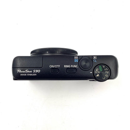 【全額返金保証】【最速発送】Canon コンパクトデジタルカメラ PowerShot S90 ブラック 動作確認済