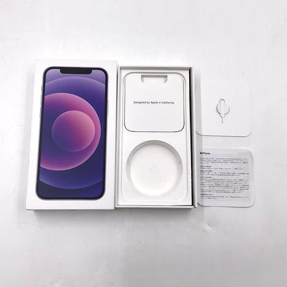 【全額返金保証】【最速発送】Apple iPhone iPhone 12 128GB パープル docomo SIMフリー 白ロム 動作確認済 76%