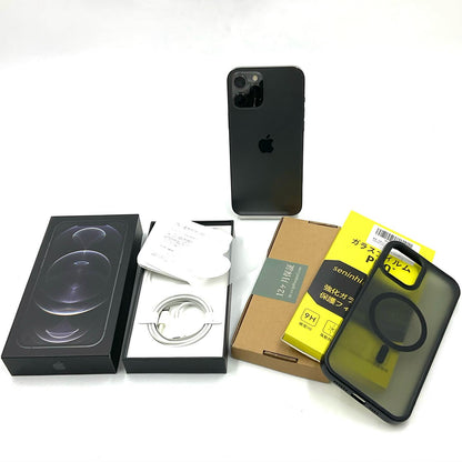 【全額返金保証】【最速発送】Apple iPhone iPhone 12 Pro Max 512GB グラファイト Softbank SIMフリー 白ロム 動作確認済 87%
