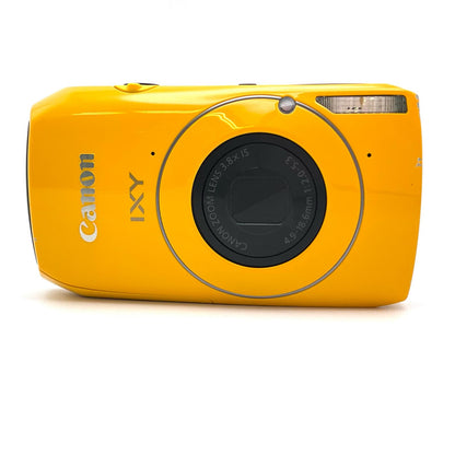【全額返金保証】【最速発送】Canon コンパクトデジタルカメラ IXY 30S イエロー 美品 動作確認済