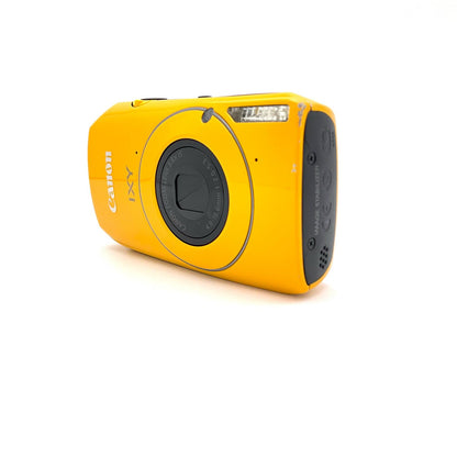 【全額返金保証】【最速発送】Canon コンパクトデジタルカメラ IXY 30S イエロー 美品 動作確認済