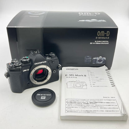 【全額返金保証】【最速発送】OLYMPUS デジタル一眼 OM-D E-M5 Mark III ボディ ブラック 美品 動作確認済