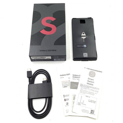 【全額返金保証】【最速発送】SAMSUNG Galaxy S22 Ultra 256GB バーガンディ au SIMフリー SCG14 超美品 動作確認済