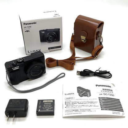 【全額返金保証】【最速発送】Panasonic コンパクトデジタルカメラ LUMIX DC-TZ90 美品 動作確認済