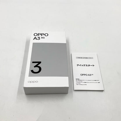【全額返金保証】【最速発送】OPPO A 3 5G 128GB SIMフリー A402OP 白ロム 超美品 動作確認済