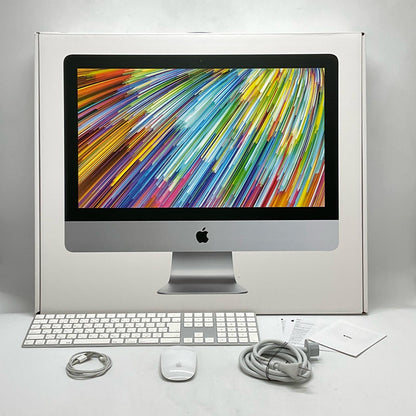【全額返金保証】【最速発送】Apple iMac 21.5インチ クアッドコア intel core i3 16GB HDD 1TB シルバー 美品 動作確認済