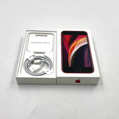 【全額返金保証】【最速発送】Apple iPhone iPhone SE（第2世代） 64GB (PRODUCT)RED au SIMフリー 白ロム 動作確認済 73%