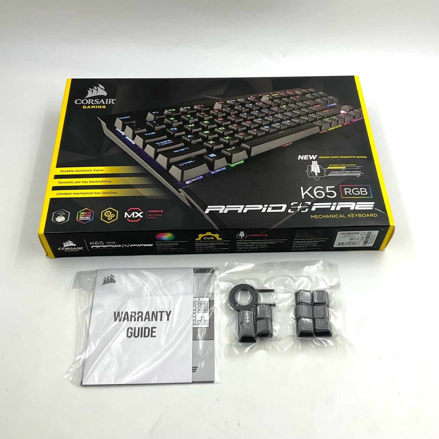 【全額返金保証】【最速発送】CORSAIR Gaming K65 RGB RAPIDFIR CH-9110014-JP 美品 動作確認済