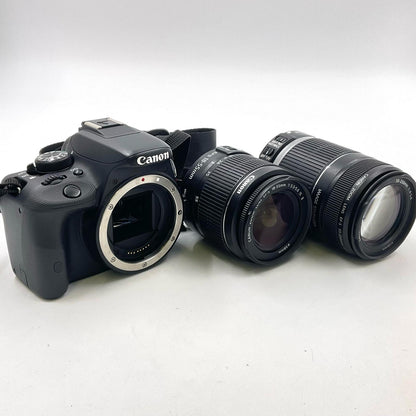 【全額返金保証】【最速発送】Canon デジタル一眼 EOS Kiss X7 ダブルズームキット ブラック 動作確認済