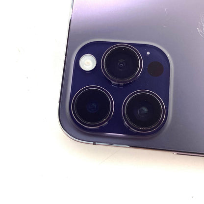 【全額返金保証】【最速発送】Apple iPhone iPhone 14 Pro Max 256GB ディープパープル docomo SIMフリー 白ロム 美品 動作確認済 77%