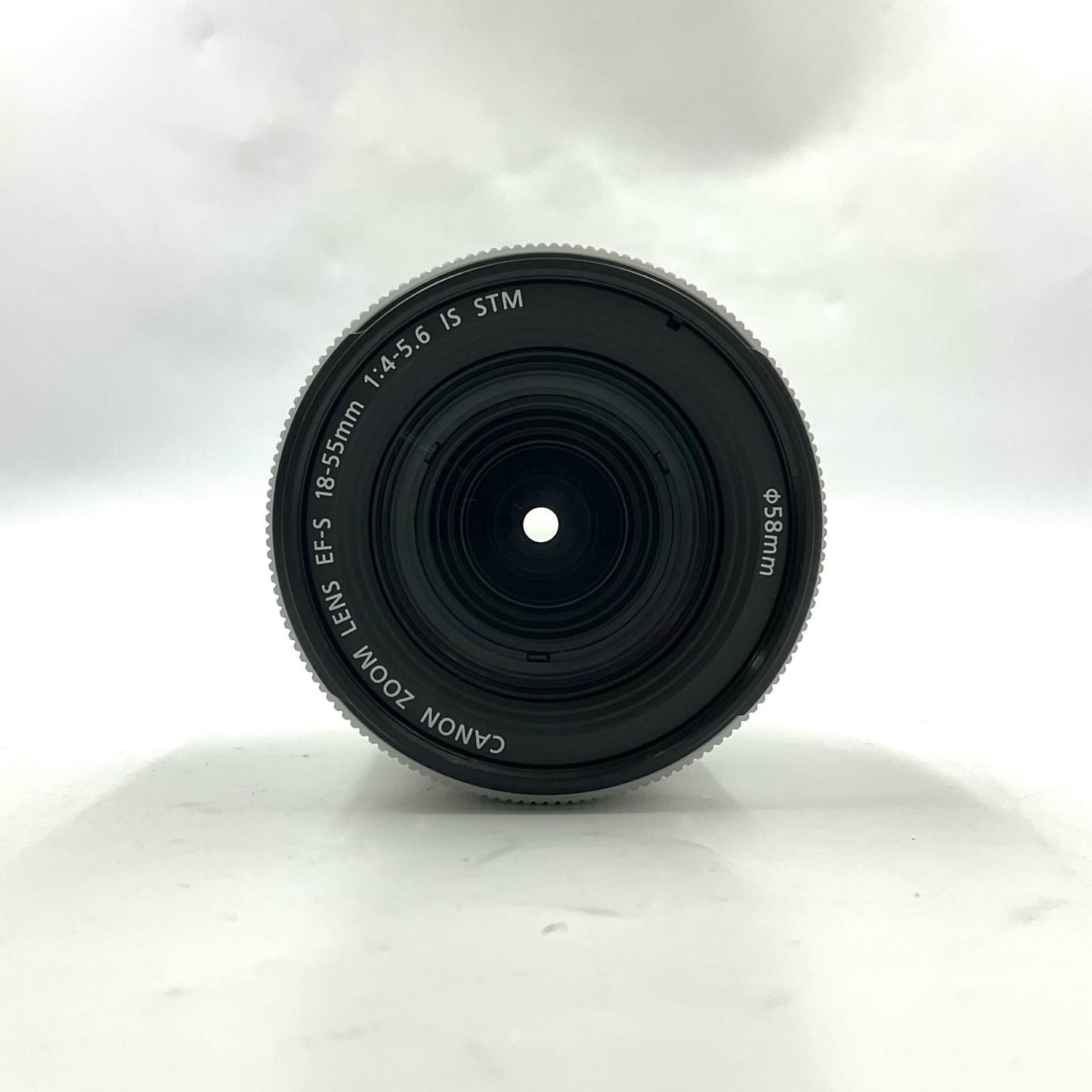 【全額返金保証】【最速発送】Canon EF-S18-55mm F4-5.6 IS STM [シルバー] 美品 動作確認済