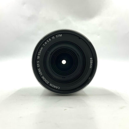 【全額返金保証】【最速発送】Canon EF-S18-55mm F4-5.6 IS STM [シルバー] 美品 動作確認済