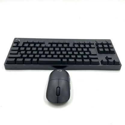 【全額返金保証】【最速発送】Logicool ロジクール G PROキーボードとPRO Wirelessマウス キーボードYU0039 、マウスMR0104　 美品 動作確認済