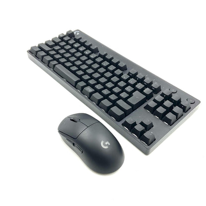 【全額返金保証】【最速発送】Logicool ロジクール G PROキーボードとPRO Wirelessマウス キーボードYU0039 、マウスMR0104　 美品 動作確認済