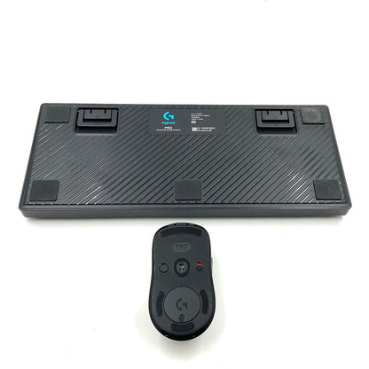 【全額返金保証】【最速発送】Logicool ロジクール G PROキーボードとPRO Wirelessマウス キーボードYU0039 、マウスMR0104　 美品 動作確認済