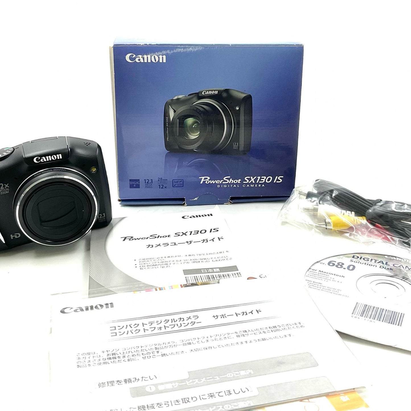 【全額返金保証】【最速発送】Canon コンパクトデジタルカメラ PowerShot SX130 IS 美品 動作確認済