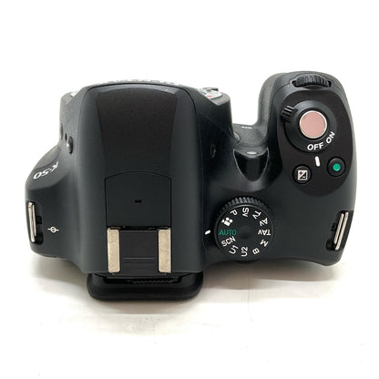 【全額返金保証】【最速発送】PENTAX デジタル一眼 K-50 ボディ ブラック 美品 動作確認済