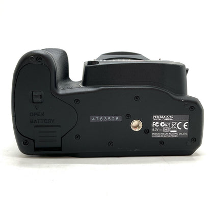 【全額返金保証】【最速発送】PENTAX デジタル一眼 K-50 ボディ ブラック 美品 動作確認済
