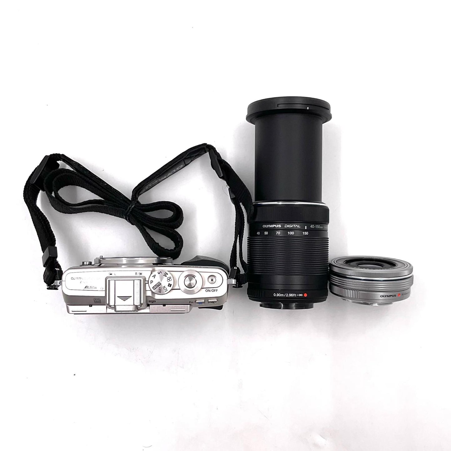 【全額返金保証】【最速発送】OLYMPUS デジタル一眼 PEN Lite E-PL7 EZダブルズームキット シルバー 美品 動作確認済