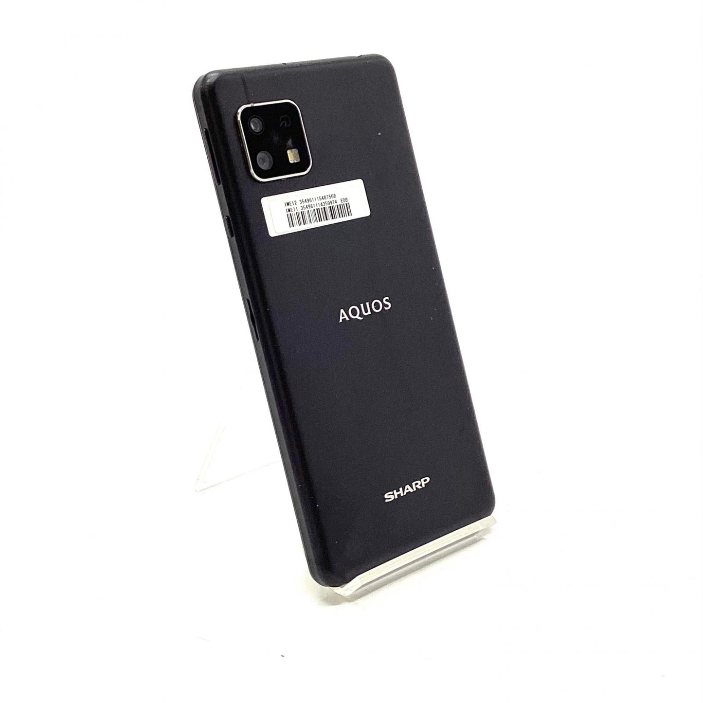 【最速発送】SHARP AQUOS sense4 64GB ブラック 楽天モバイル SIMフリー SH-RM15 白ロム【難有】