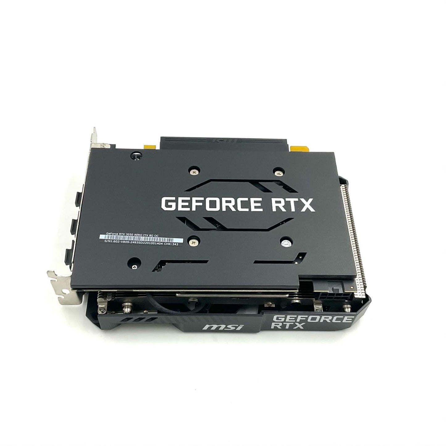 【全額返金保証】【最速発送】MSI グラフィックボード GeForce RTX 3050 AERO ITX 8G OC 美品 動作確認済