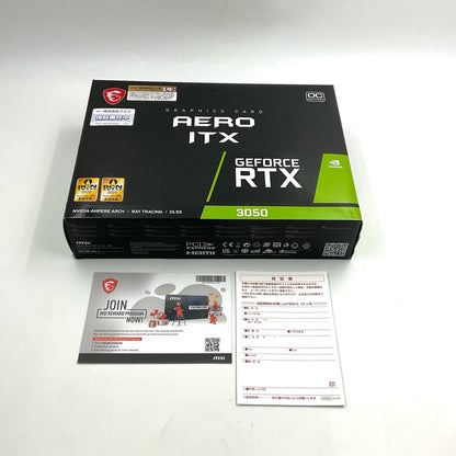 【全額返金保証】【最速発送】MSI グラフィックボード GeForce RTX 3050 AERO ITX 8G OC 美品 動作確認済