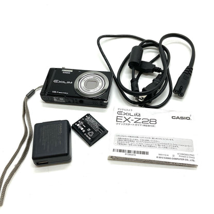【全額返金保証】【最速発送】CASIO コンパクトデジタルカメラ EXILIM EX-Z28 [ブラック] 動作確認済